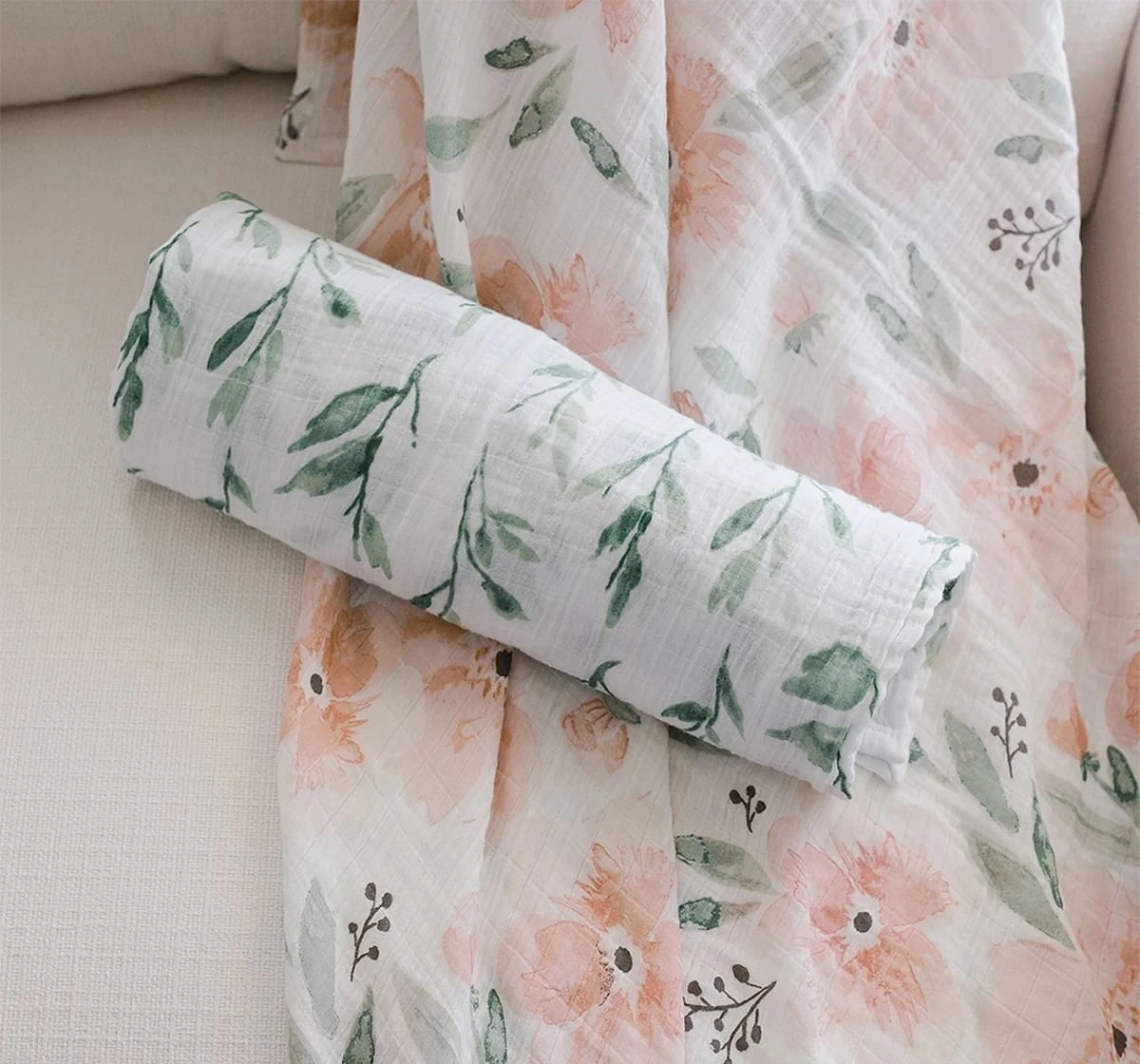 Crane Baby Parker Collection Muslin Swaddle Set 0Y+ Pink
