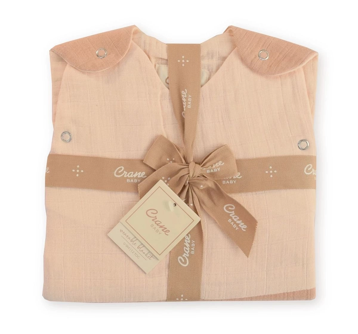 Crane Baby Muslin Wearable Blanket 0Y+ Pink