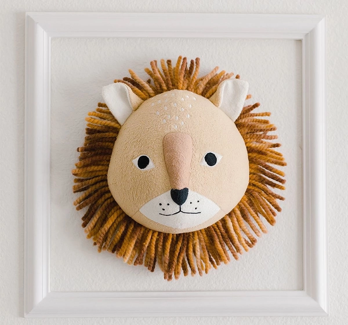 Crane Baby Lion Plush Head Wall Dcor 12Y+ Orange