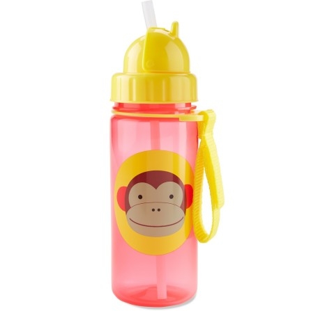 Skip Hop Zoo Straw Bottle Monkey 18M+, Multicolour
