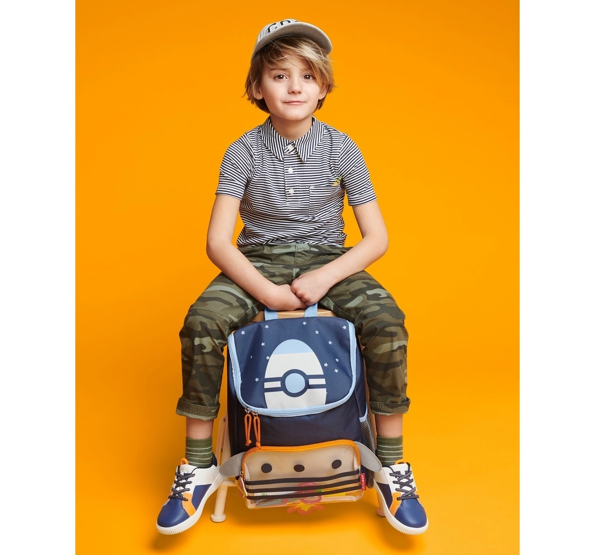 Skip Hop Spark Style Big Kid Backpack Robot 6Y+, Multicolour