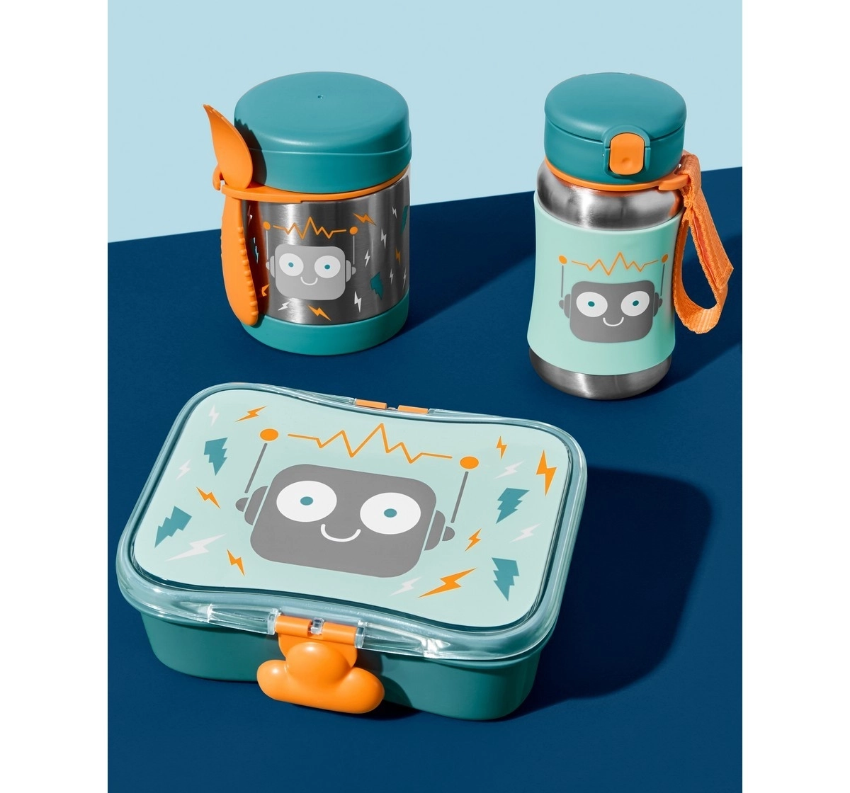 Skip Hop Spark Style Lunch Kit Robot 3Y+, Multicolour