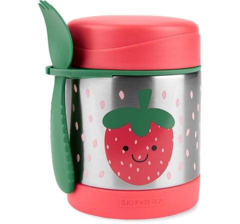 Skip Hop Spark Style Food Jar Strawberry 3Y+, Multicolour