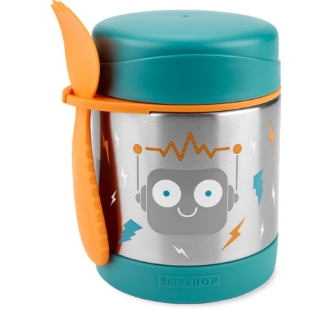 Skip Hop Spark Style Food Jar Robot 3Y+, Multicolour