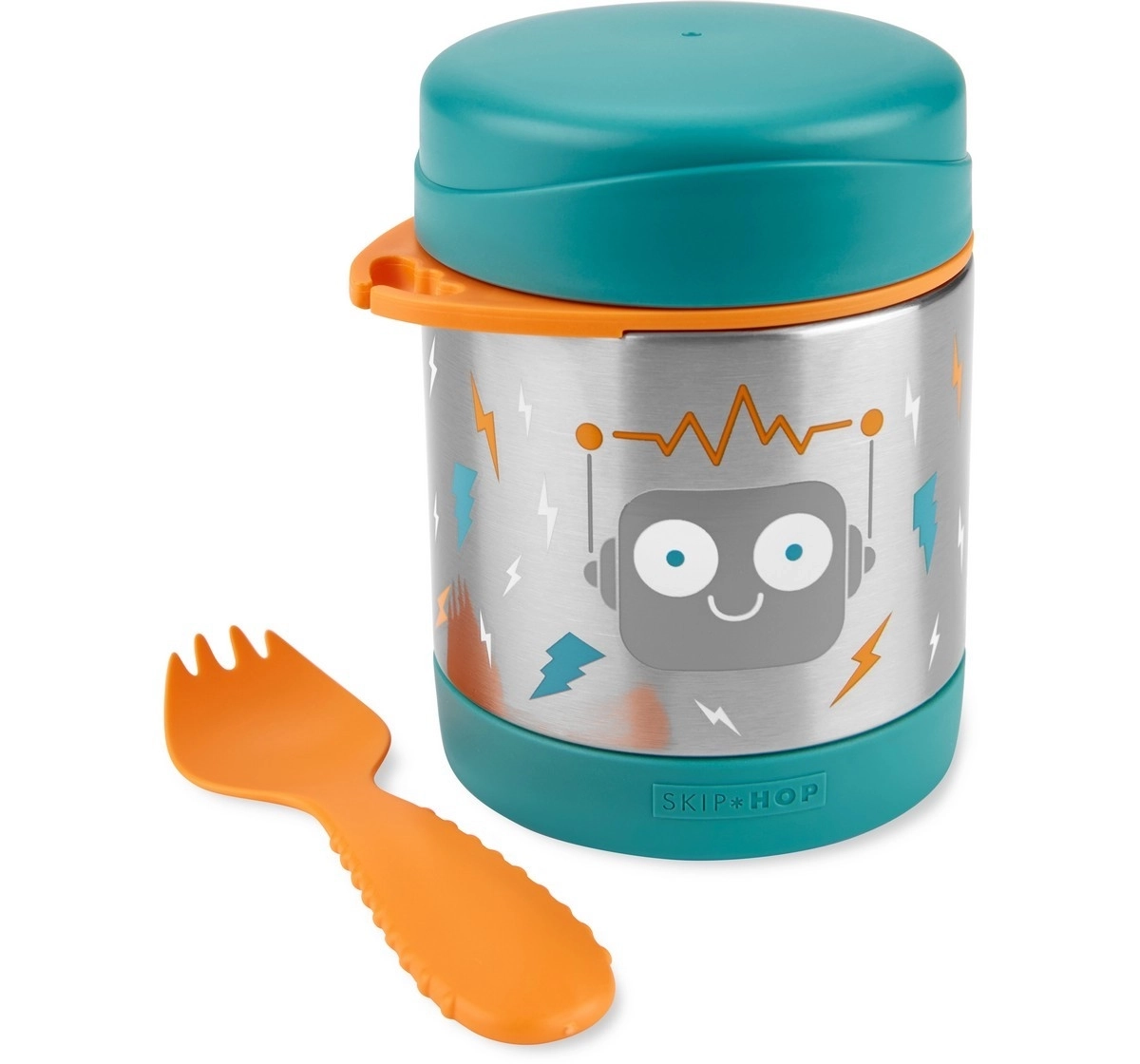 Skip Hop Spark Style Food Jar Robot 3Y+, Multicolour