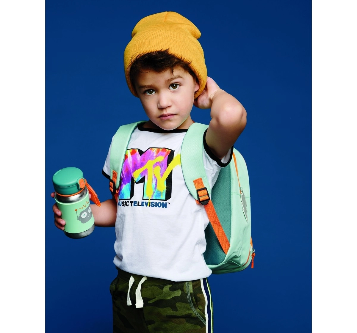 Skip Hop Spark Style Stainless Steel Bottle Rainbow 3Y+, Multicolour