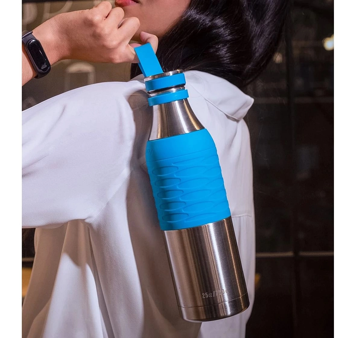 Headway Burell Classic Bottle 750ml Stainless Steel for kids 10Y+, Blue
