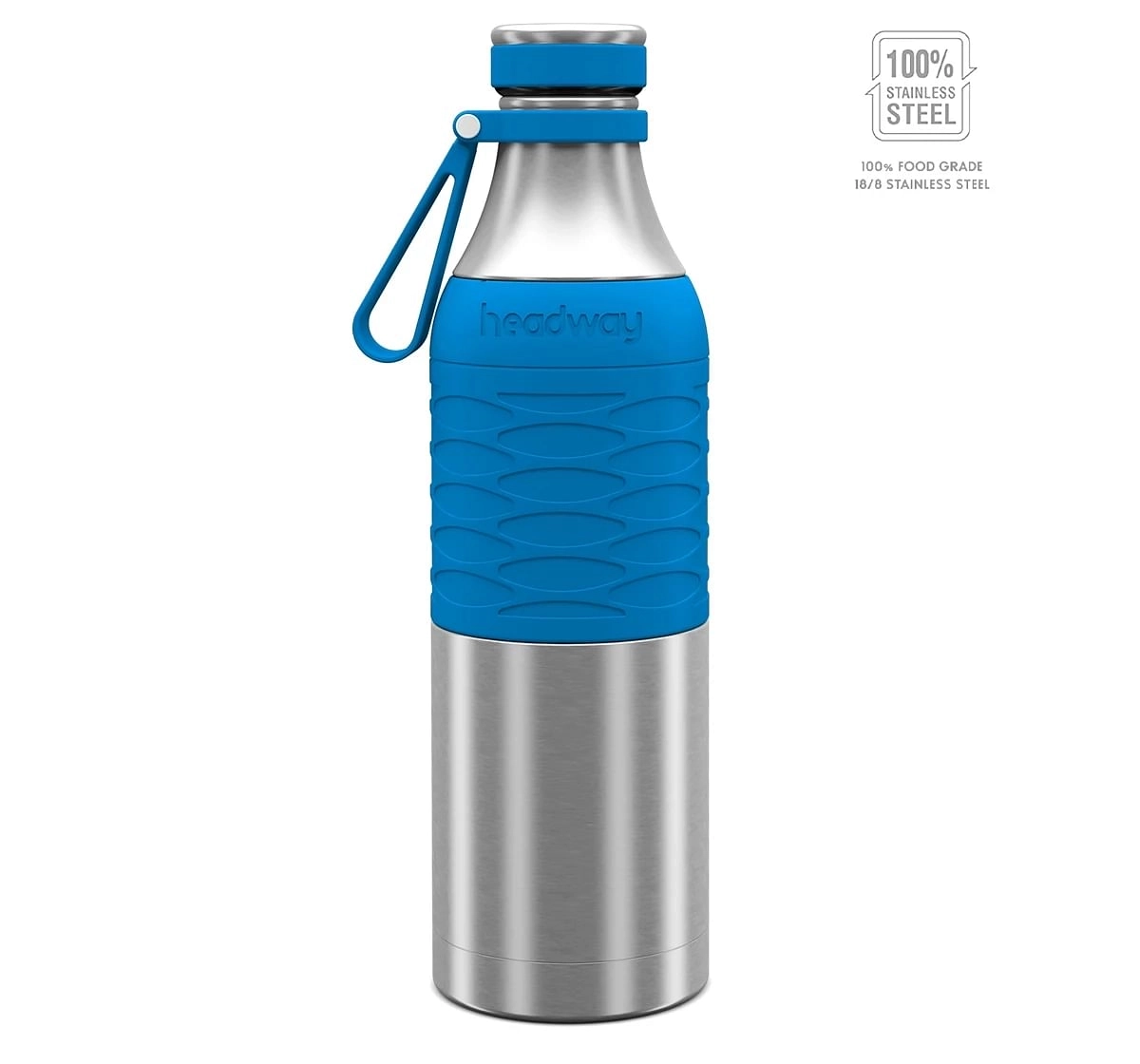 Headway Burell Classic Bottle 750ml Stainless Steel for kids 10Y+, Blue