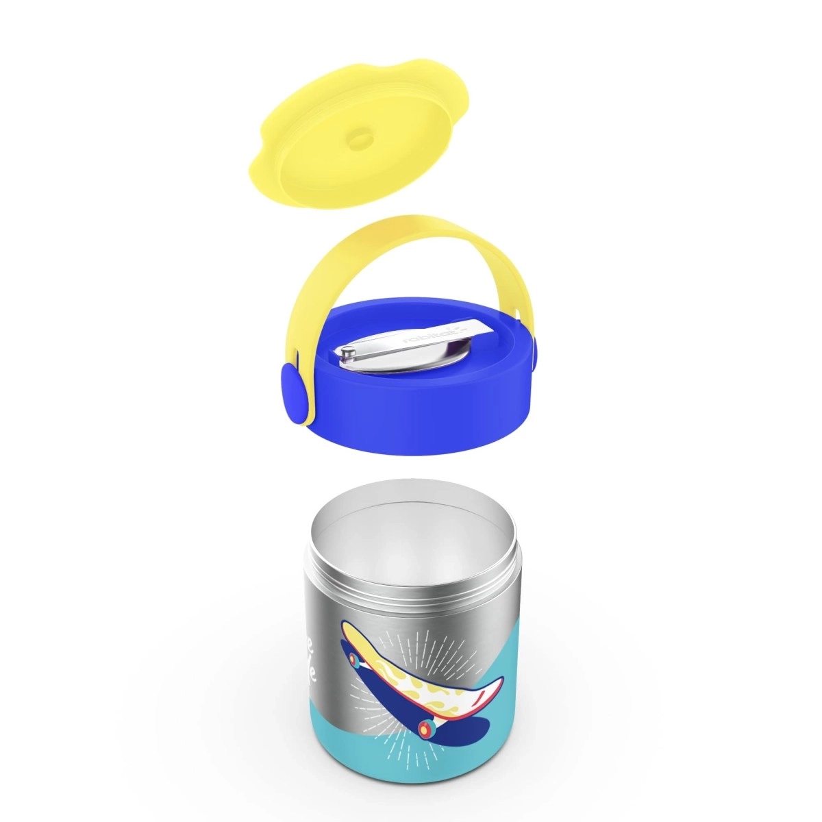 Rabitat Mealmate Lunch Flask With Folding Spoon 418 Ml - Spunky