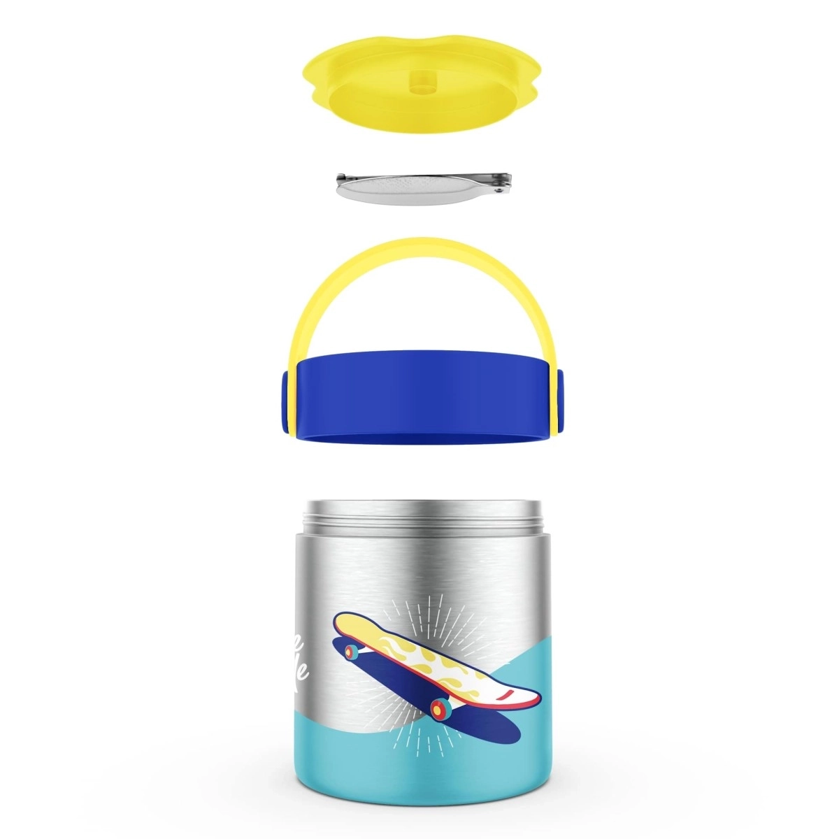 Rabitat Mealmate Lunch Flask With Folding Spoon 418 Ml - Spunky