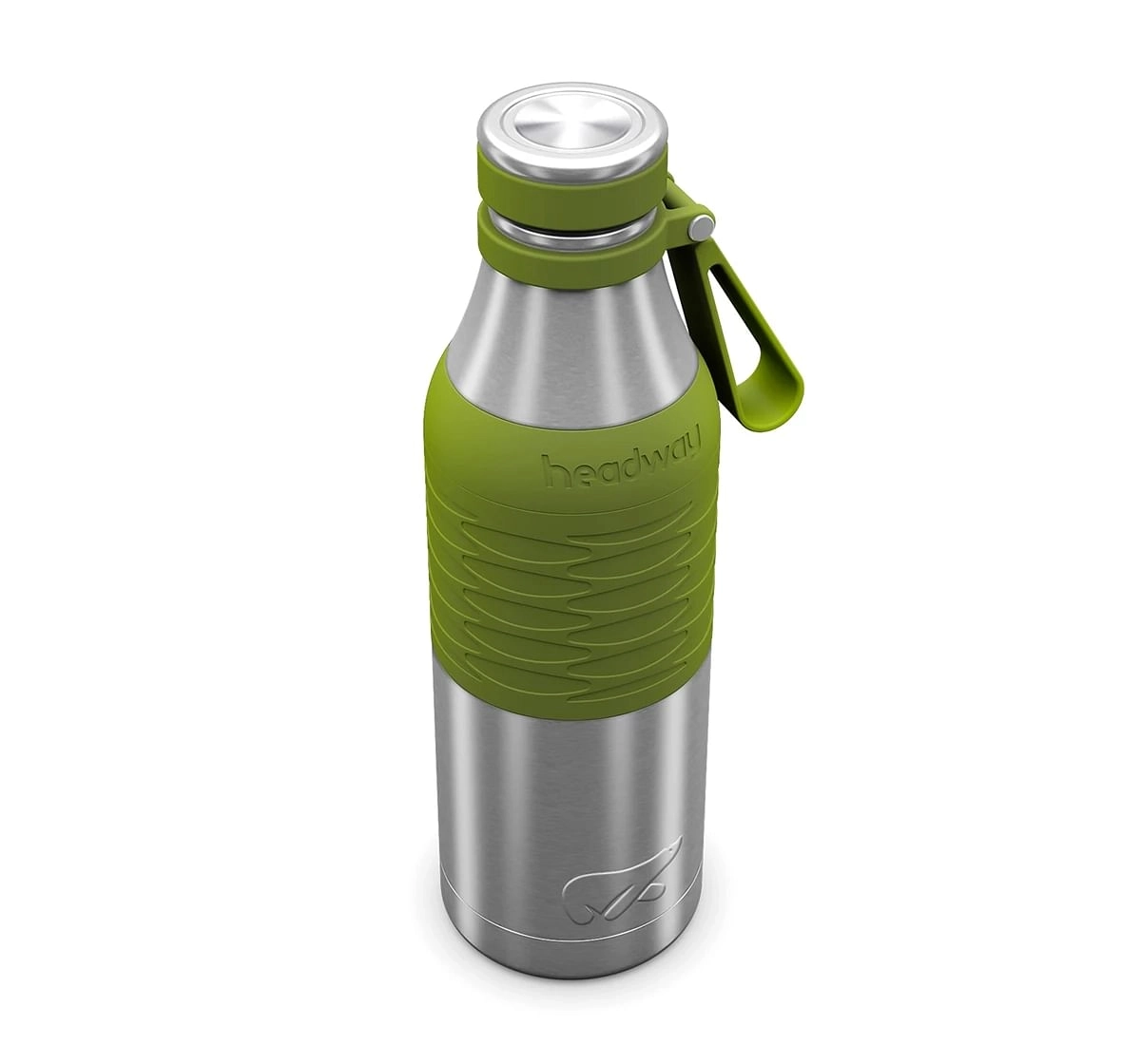 Headway Burell Classic Bottle 600ml Triple Layered Insulation for kids 10Y+, Green