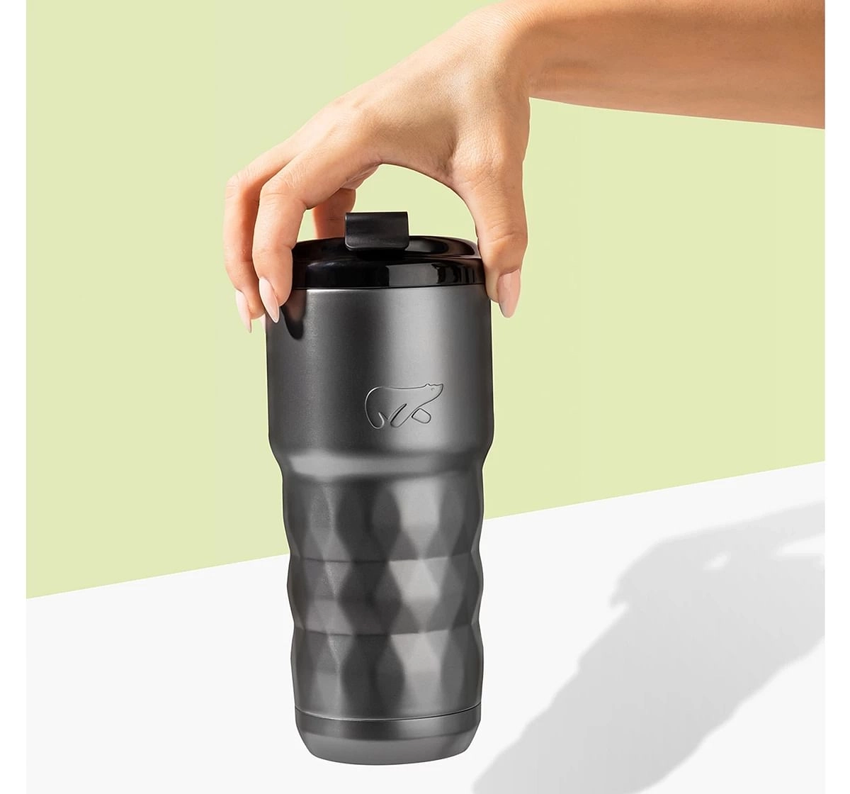 Headway Java Coffee Mug 600ml Stainless Steel for kids 10Y+, Grey