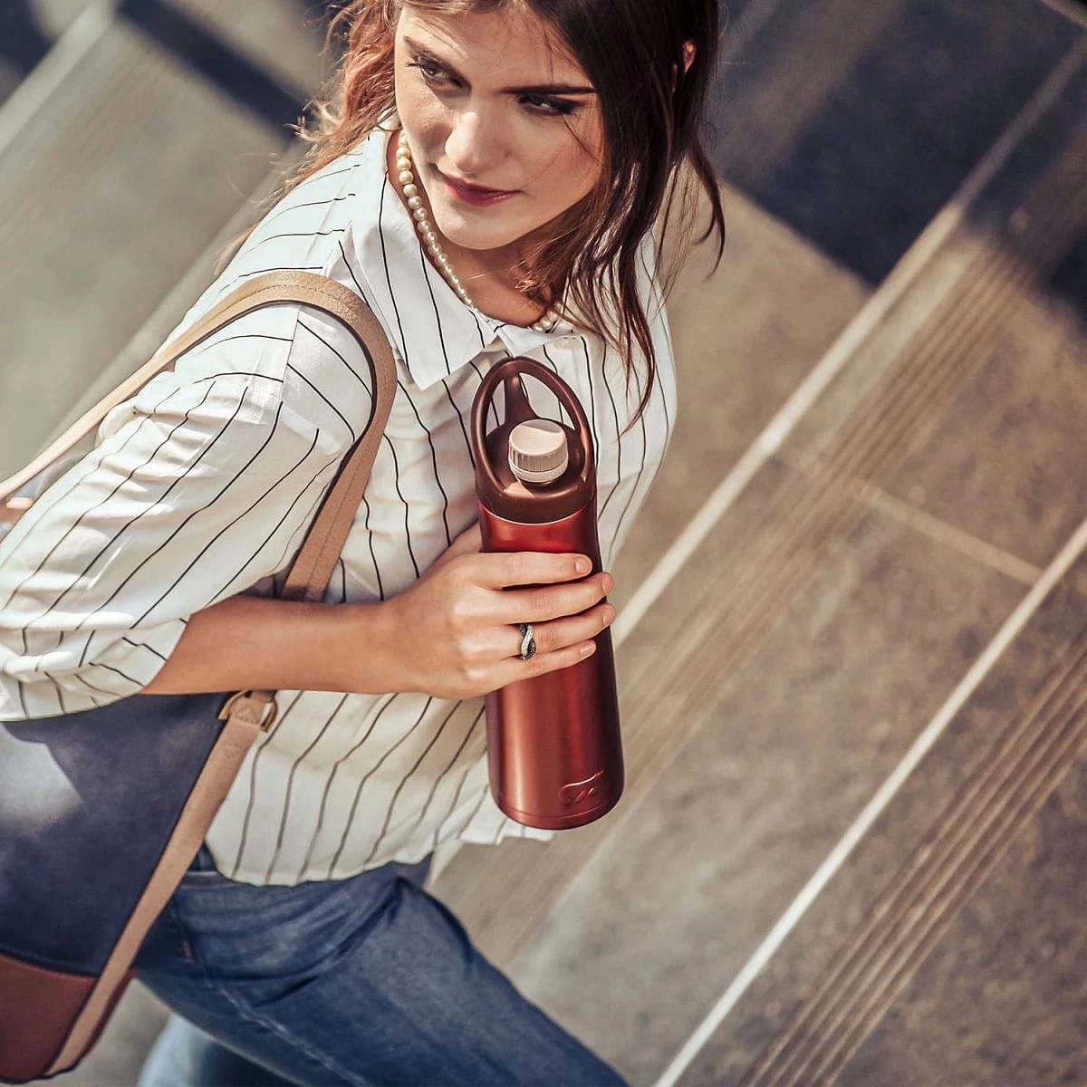 Headway Hyde Vacuum Insulated Stainless Steel Bottle Copper 750 ML Copper 10Y+