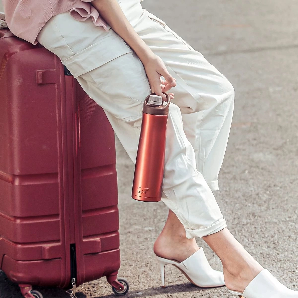 Headway Hyde Vacuum Insulated Stainless Steel Bottle Copper 750 ML Copper 10Y+