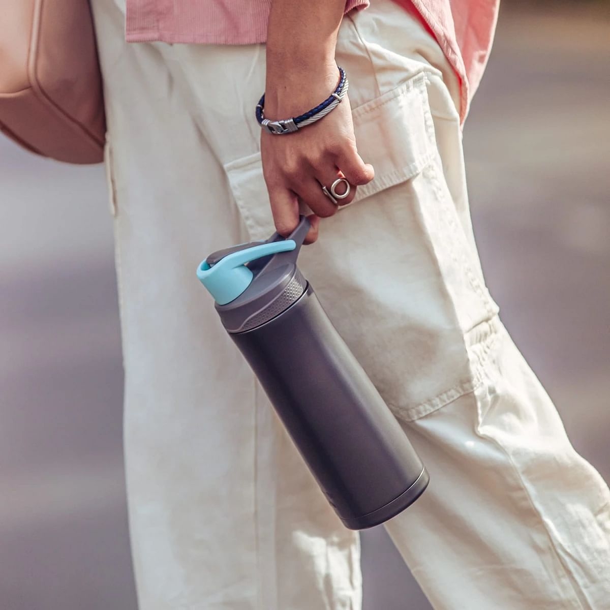 Headway Minsk Vacuum Insulated Stainless Steel Bottle Space Grey 550 ML Grey 10Y+