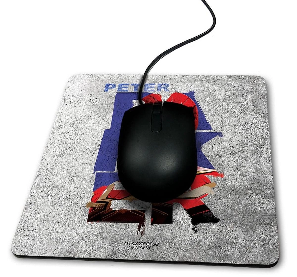 Macmerise Peter Parker Grunge Mouse Pad Multicolor 12Y+