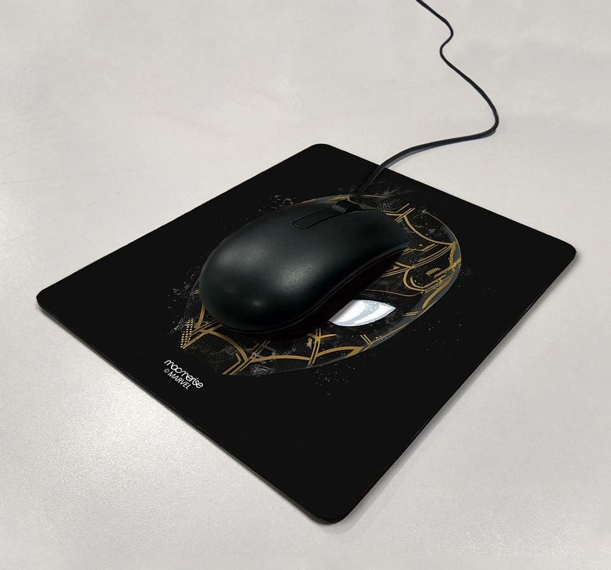 Macmerise Spidey Black and Gold Mouse Pad Multicolor 12Y+