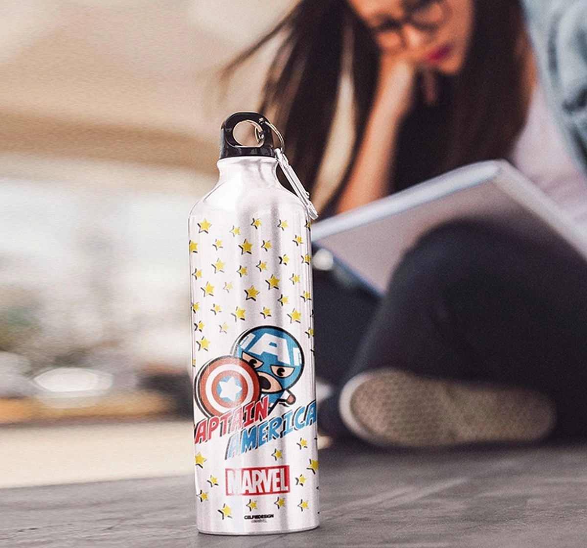 Celfiedesign Captain America Kawaii Sipper Bottles Multicolor 12Y+