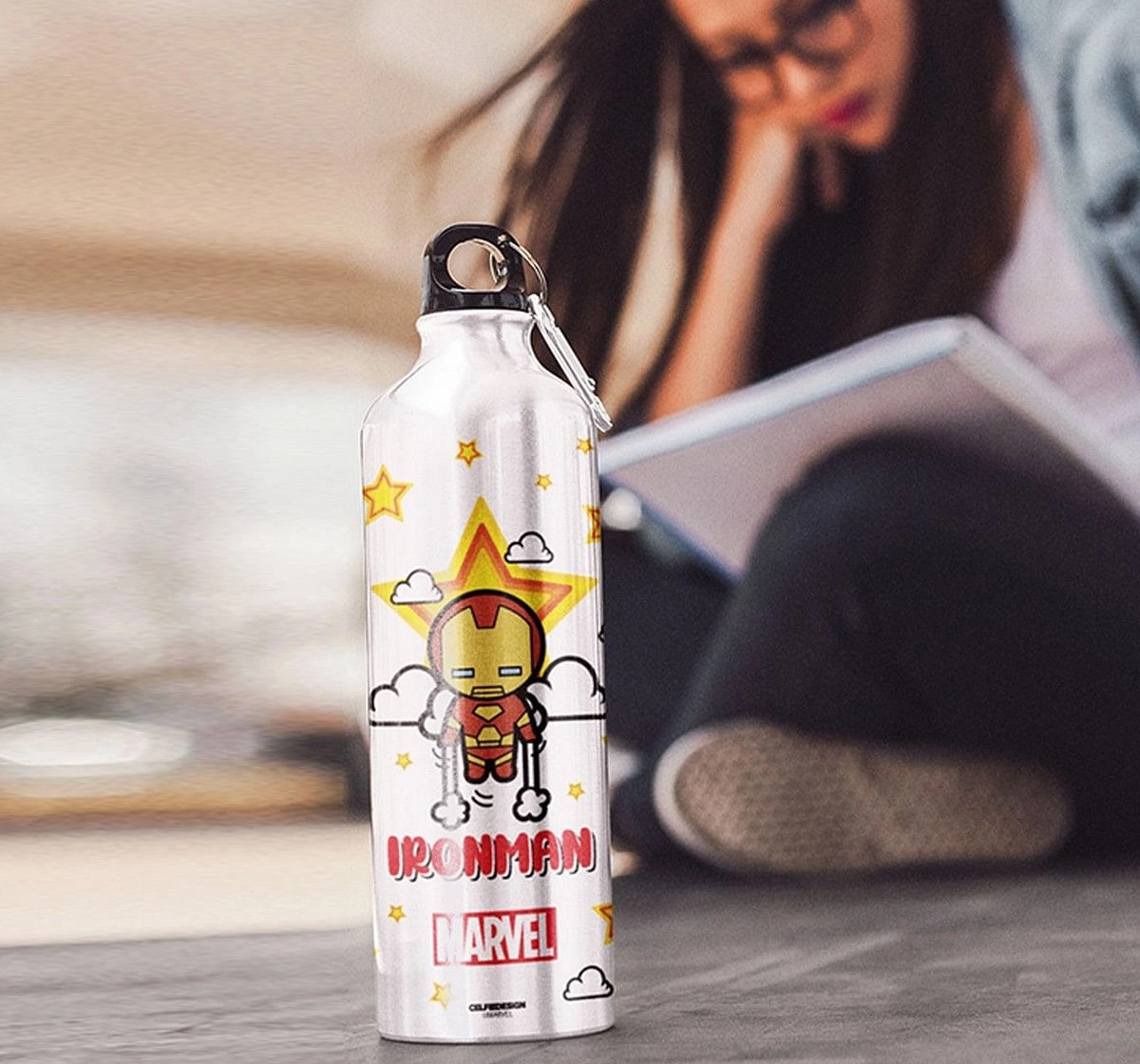 Celfiedesign Ironman Comic Kawaii Sipper Bottles Multicolor 12Y+
