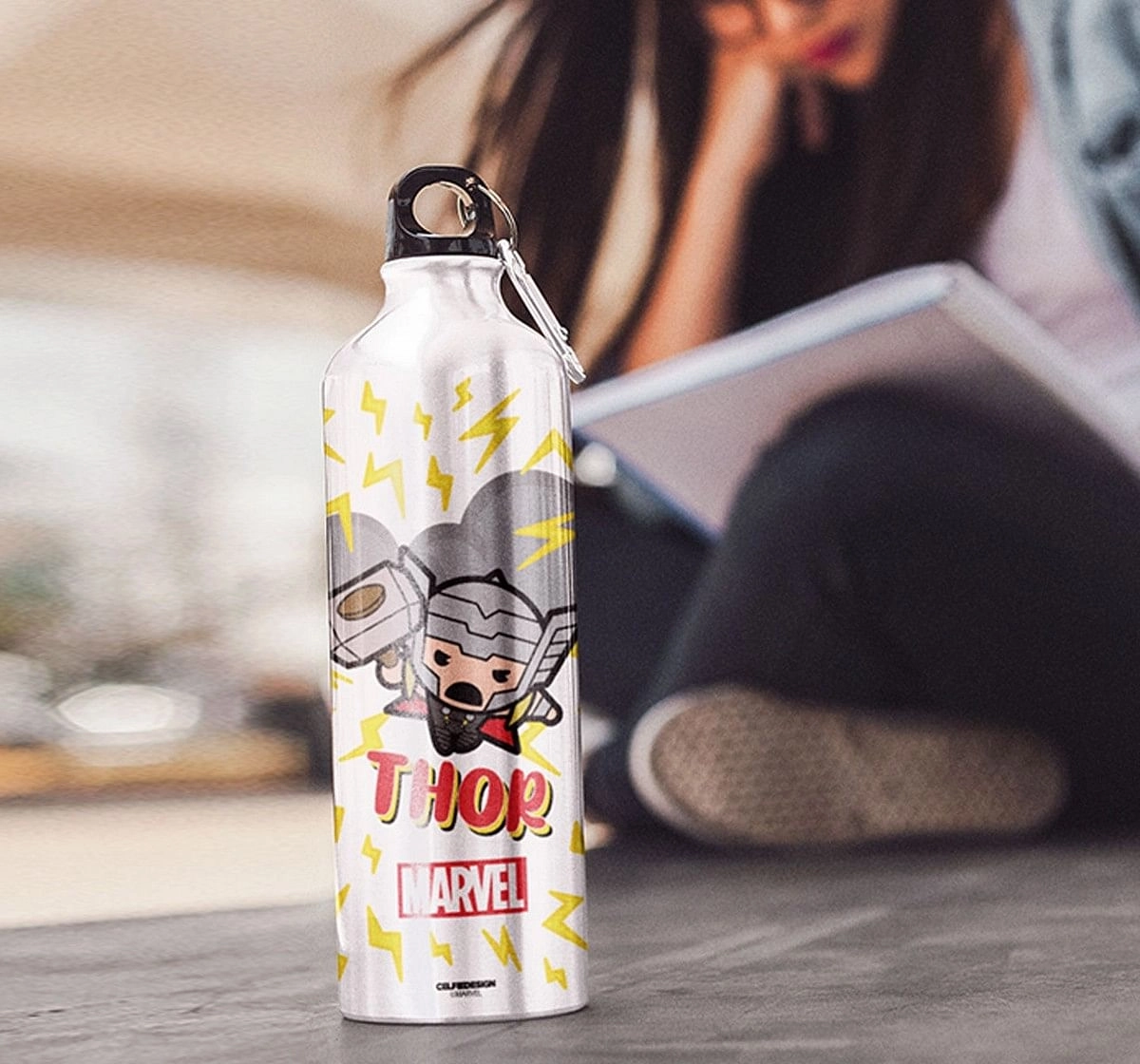 Celfiedesign Thunderous Thor Kawaii Sipper Bottles Multicolor 12Y+