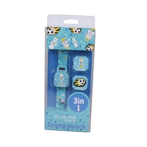 Hamster London Teeny Watch Space Aqua, 10 cm, 5Y+