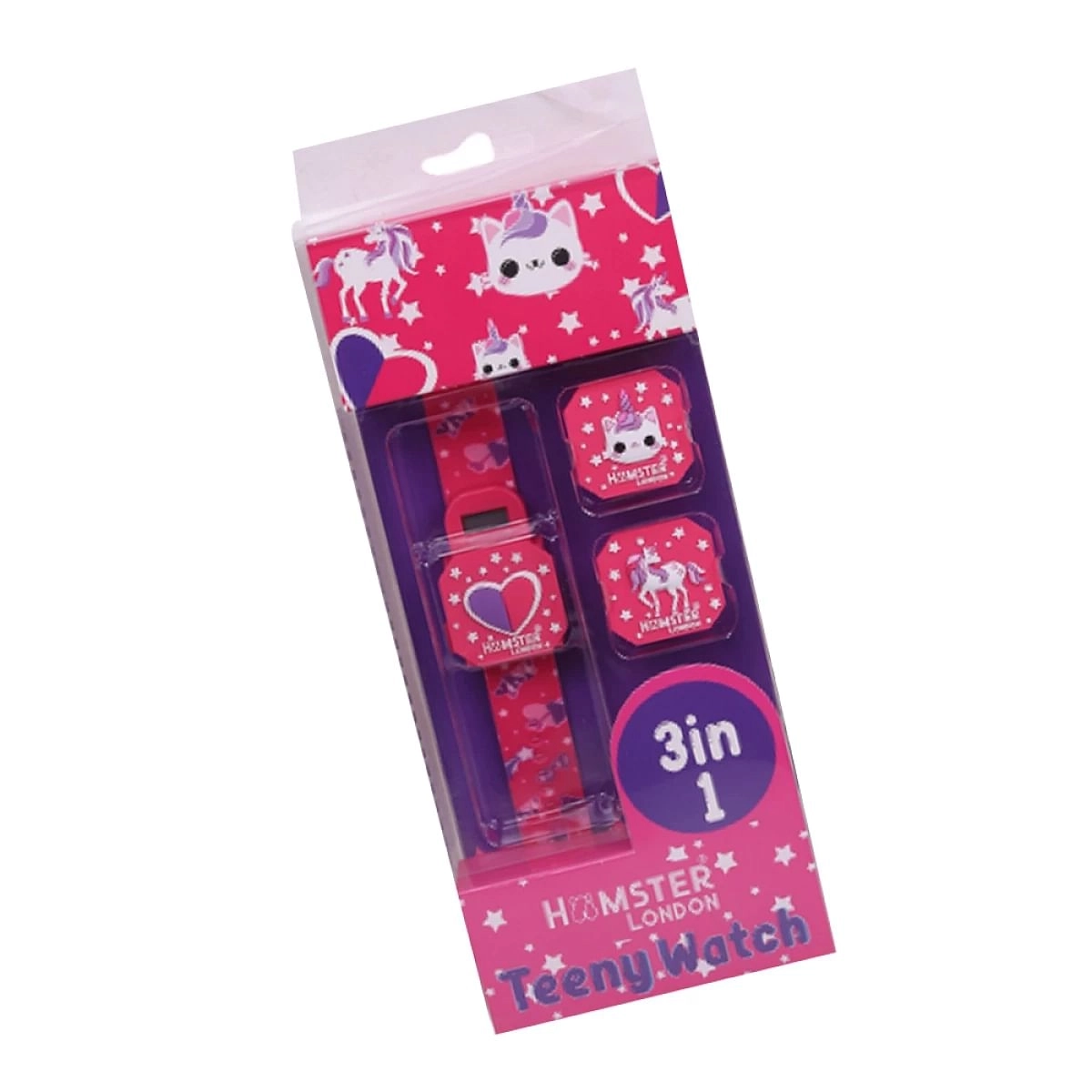 Hamster London Teeny Watch Unicorn Pink, 10 cm, 5Y+