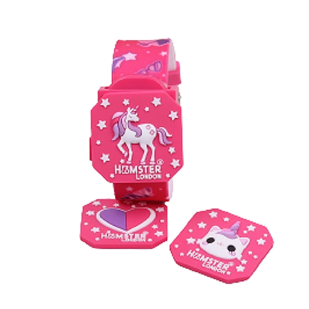 Hamster London Teeny Watch Unicorn Pink, 10 cm, 5Y+