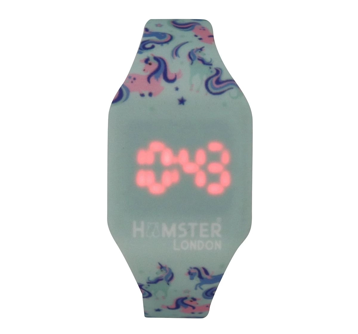 Hamster London Digital Digital Watch, For Kids, Unicorn Blue, 3Y+