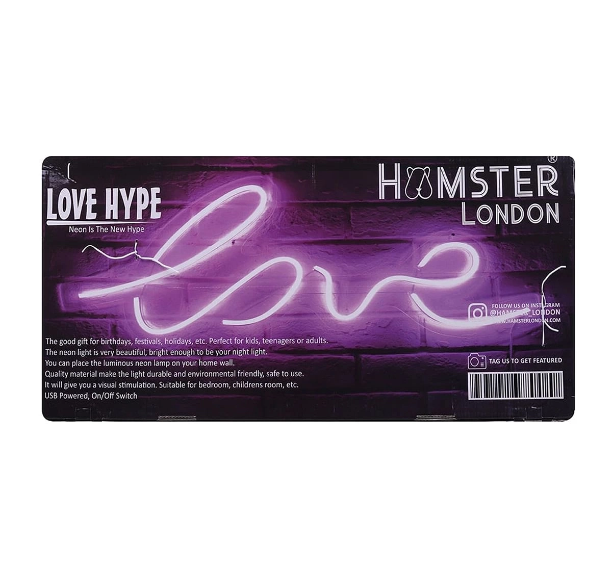 Hamster London Hype Love Light, Pink, 3Y+