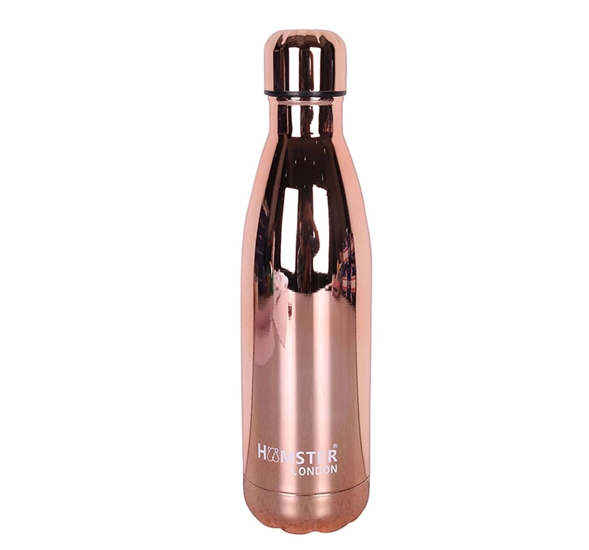 Stainless Steel Insulated Water Bottle by Hamster London for Kids, Rosegold, Non-Toxic, BPA Free, 500ml, 5Y+