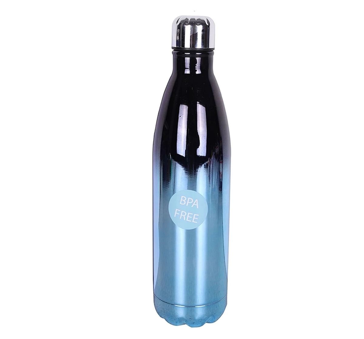 Stainless Steel Insulated Water Bottle by Hamster London for Kids, Blue & Black, Non-Toxic, BPA Free, 750ml, 5Y+