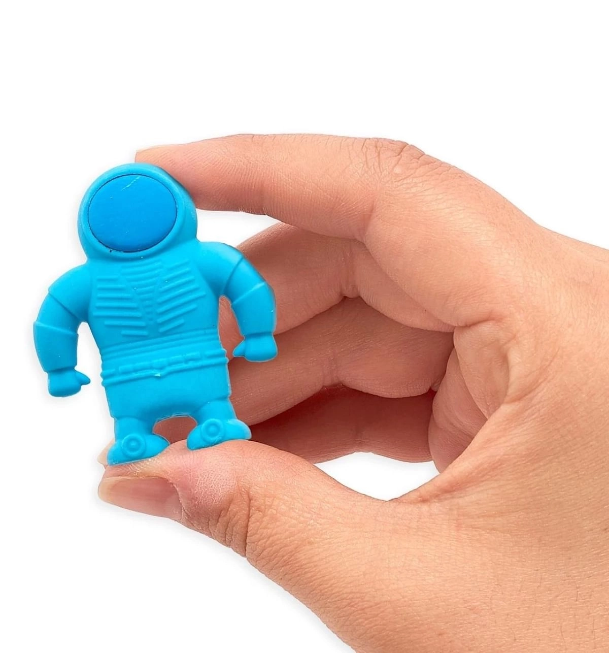 OOLY Astronaut Erasers, Erasers for Art, School, and Office Use, Classroom Set, Set of 3, Blue, 6Y+