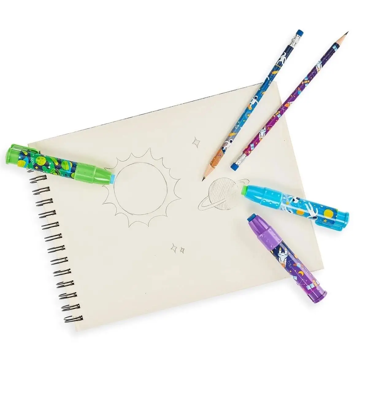 OOLY Clickit Erasers: Astronaut, Erasers for Art, School, and Office Use, Classroom Set, Multicolour, 6Y+