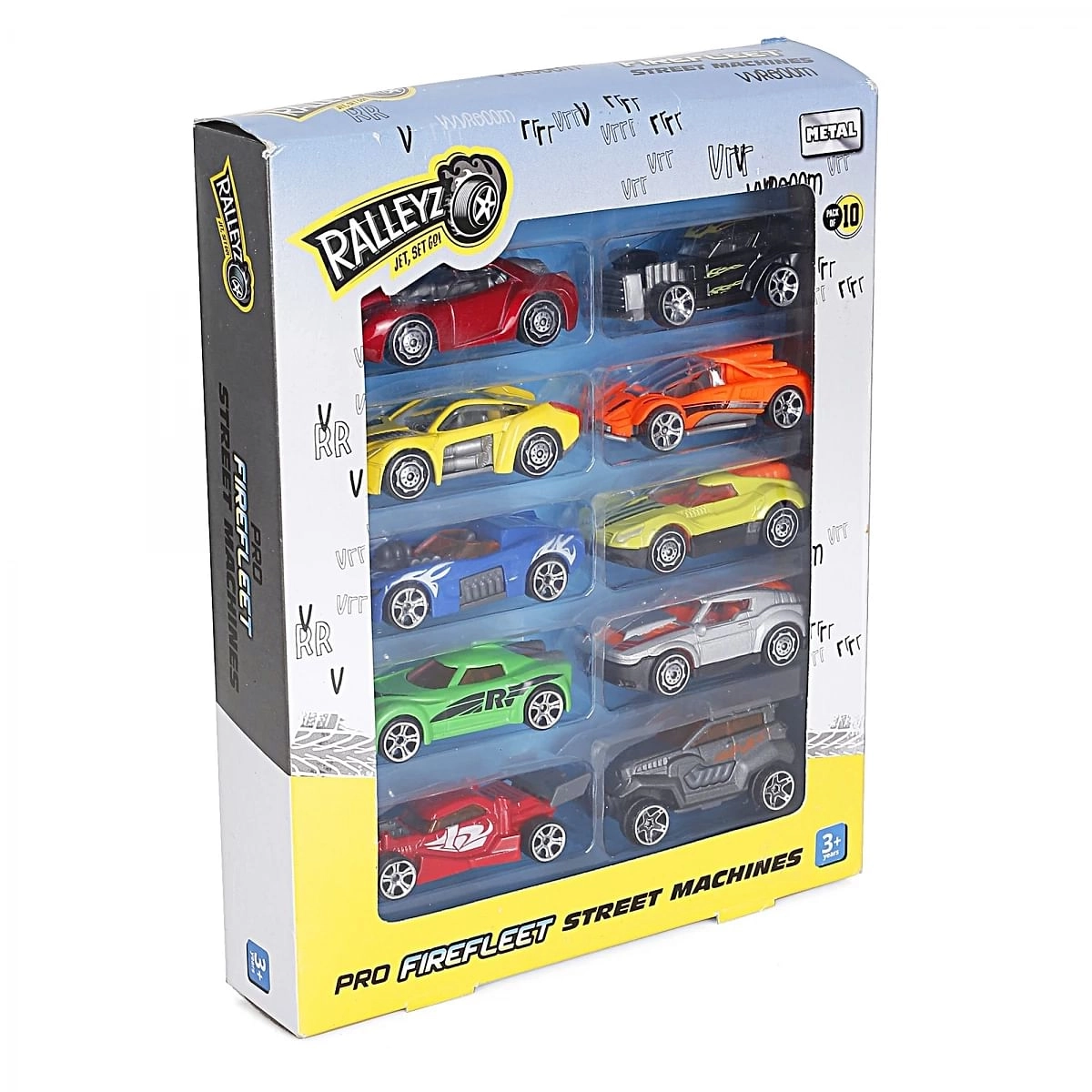 Ralleyz Pro Firefleet Street Machines Die Cast Toy Cars for Kids, Pack