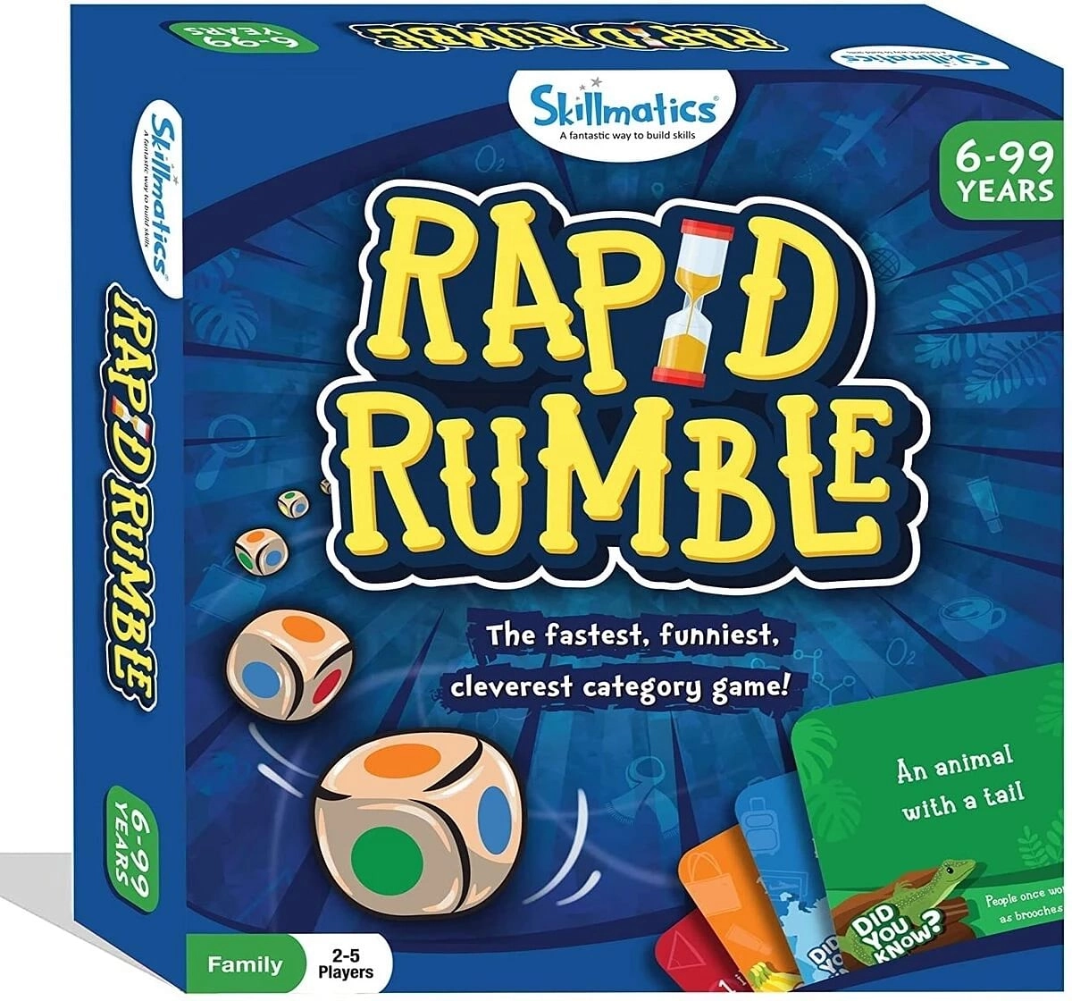 Skillmatics Rapid Rumble Board Game 6Y+, Muliticolour