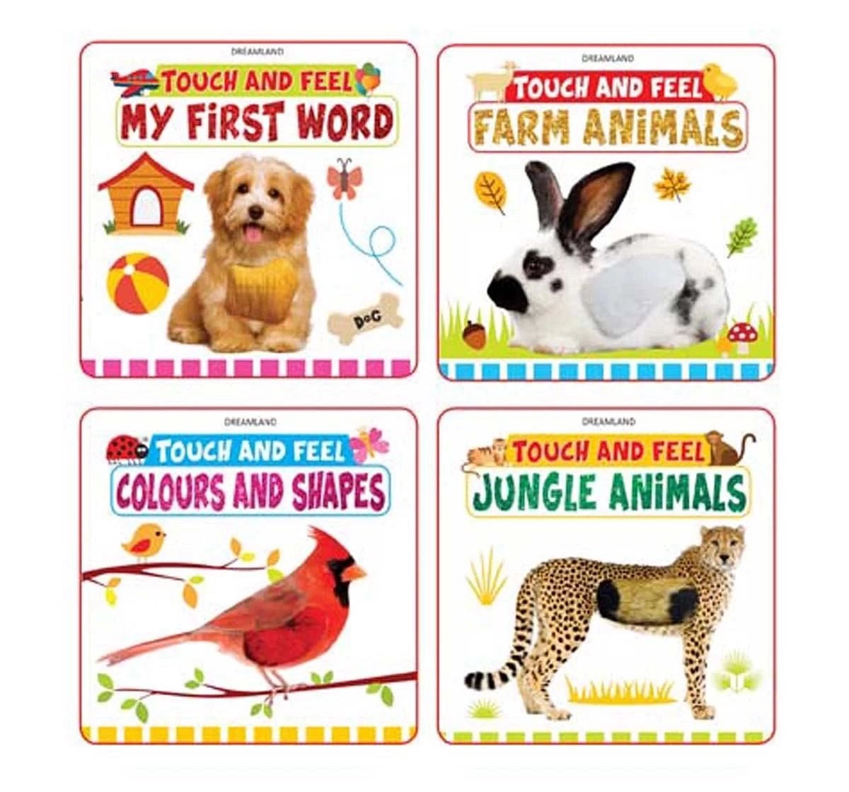 Dreamland Touch and Feel Pack Books for Kids 1Y+, Multicolour