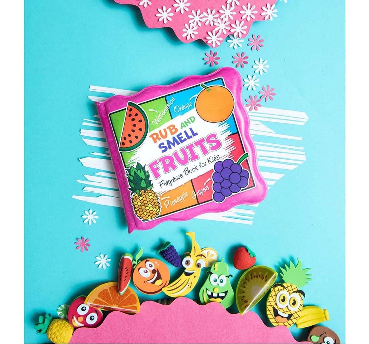 Dreamland Rub and Smell Fruits Books for Kids 3Y+, Multicolour