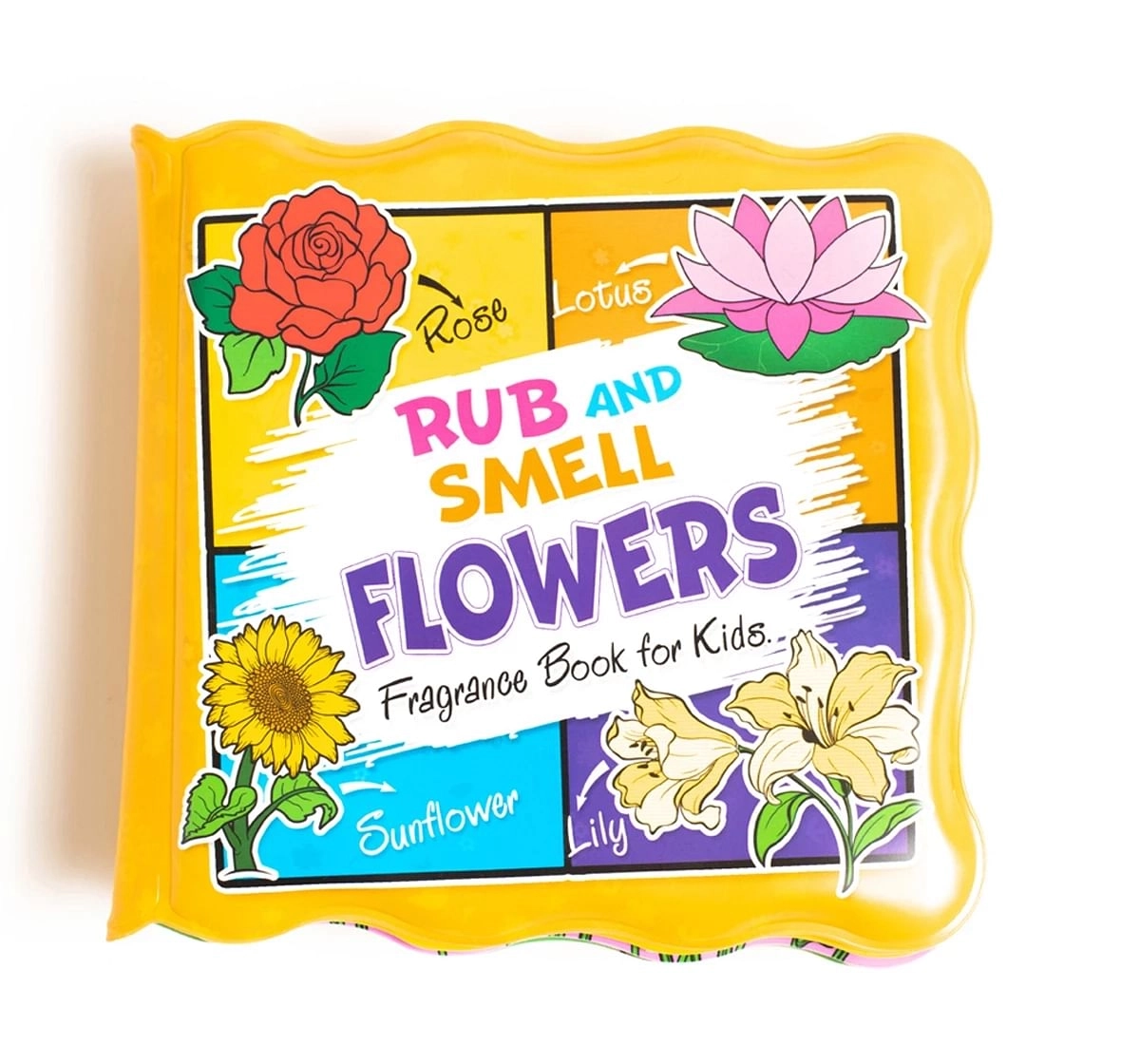 Dreamland Rub and Smell Flowers Books for Kids 3Y+, Multicolour