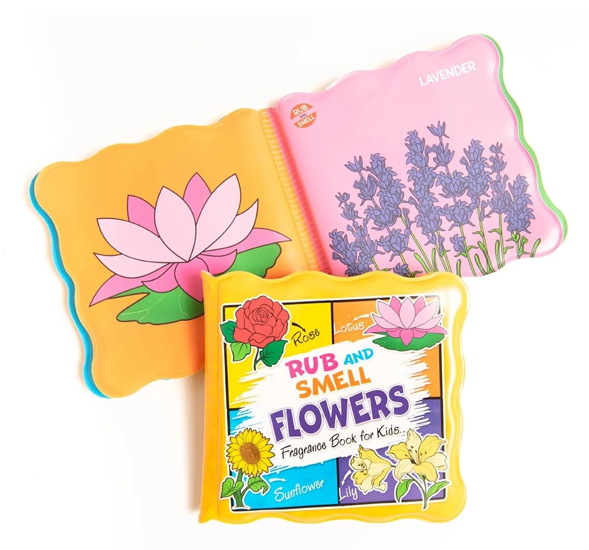 Dreamland Rub and Smell Flowers Books for Kids 3Y+, Multicolour