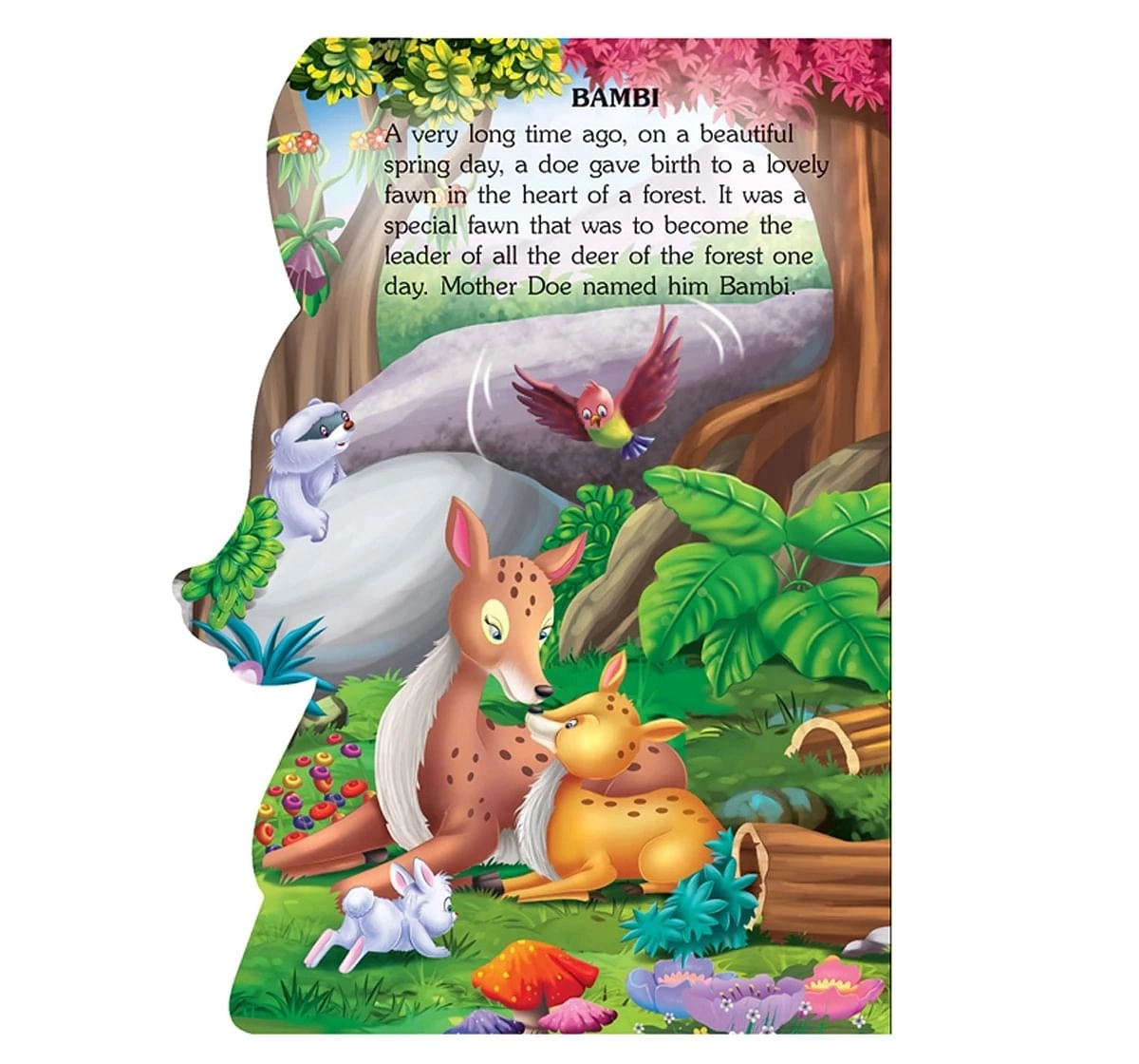 Dreamland Wonderful Bambi Board Books for Kids 3Y+, Multicolour
