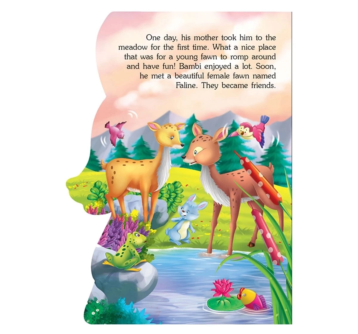 Dreamland Wonderful Bambi Board Books for Kids 3Y+, Multicolour