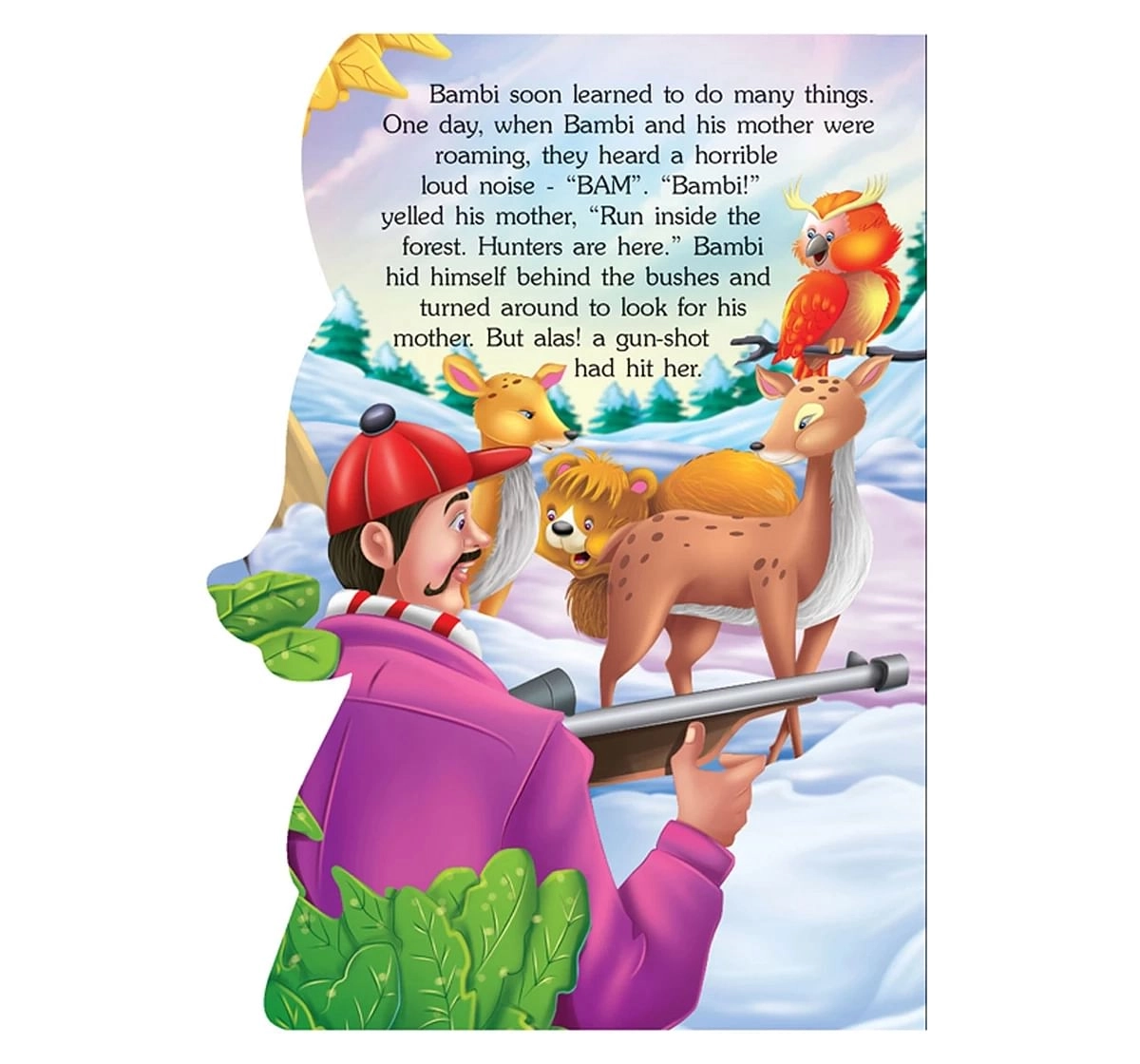 Dreamland Wonderful Bambi Board Books for Kids 3Y+, Multicolour