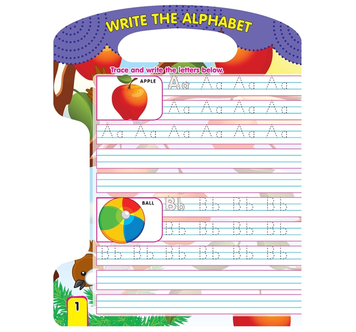 Dreamland Paperback Write and Wipe Alphabets Books for Kids 2Y+, Multicolour