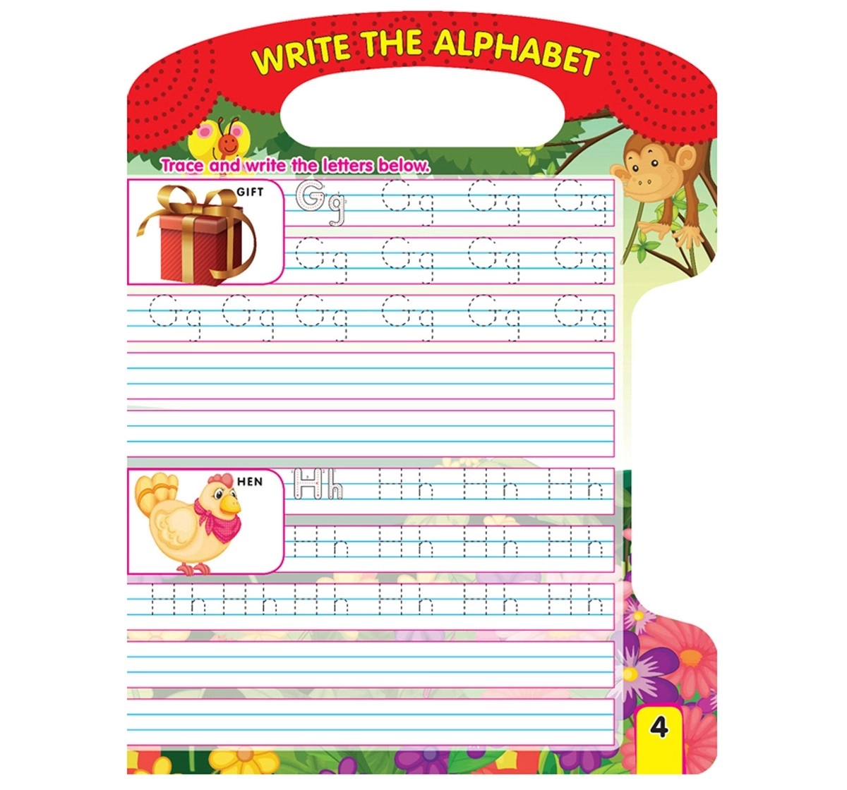 Dreamland Paperback Write and Wipe Alphabets Books for Kids 2Y+, Multicolour