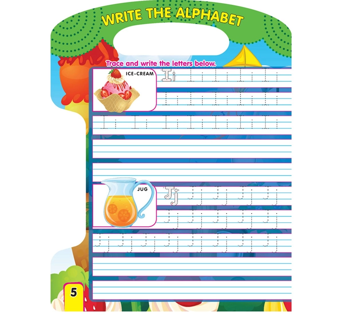 Dreamland Paperback Write and Wipe Alphabets Books for Kids 2Y+, Multicolour