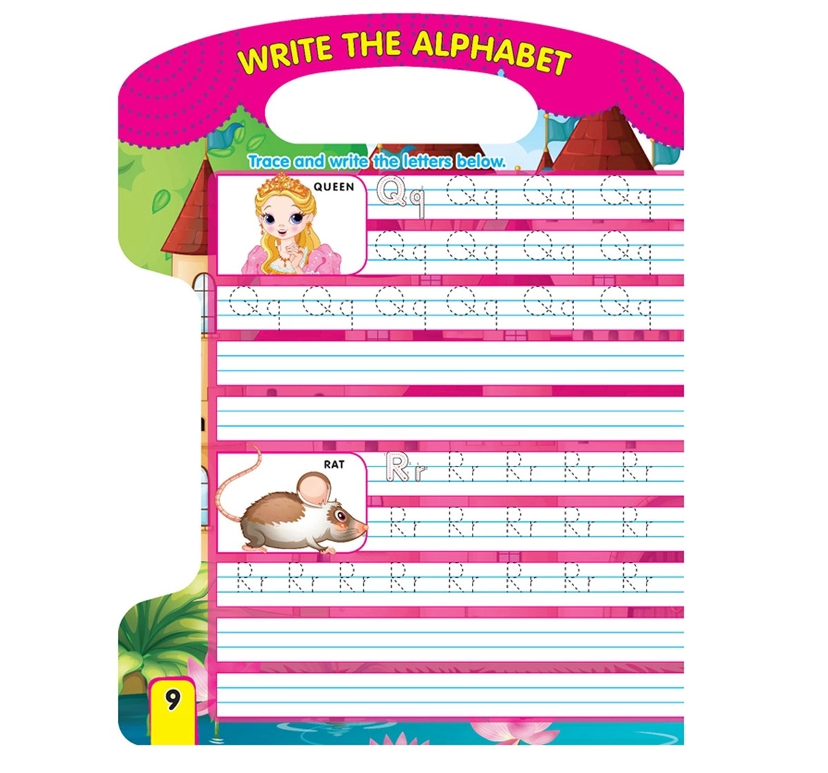 Dreamland Paperback Write and Wipe Alphabets Books for Kids 2Y+, Multicolour