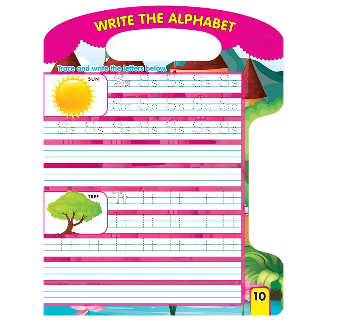 Dreamland Paperback Write and Wipe Alphabets Books for Kids 2Y+, Multicolour