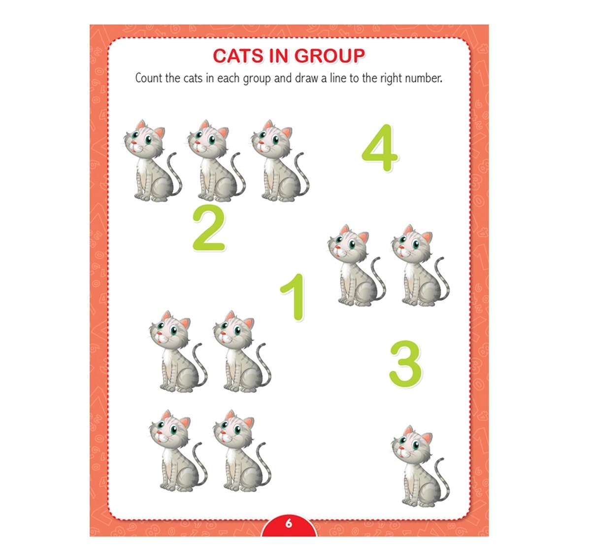 Dreamland Paperback Kinder Garden Maths Worksheets Books for Kids 4Y+, Multicolour