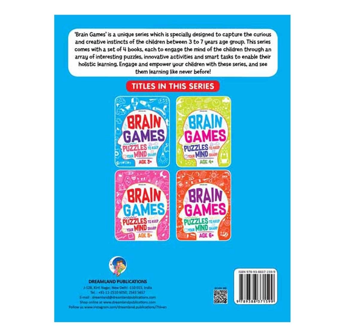 Dreamland Paperback Brain Games Books for Kids 3Y+, Multicolour