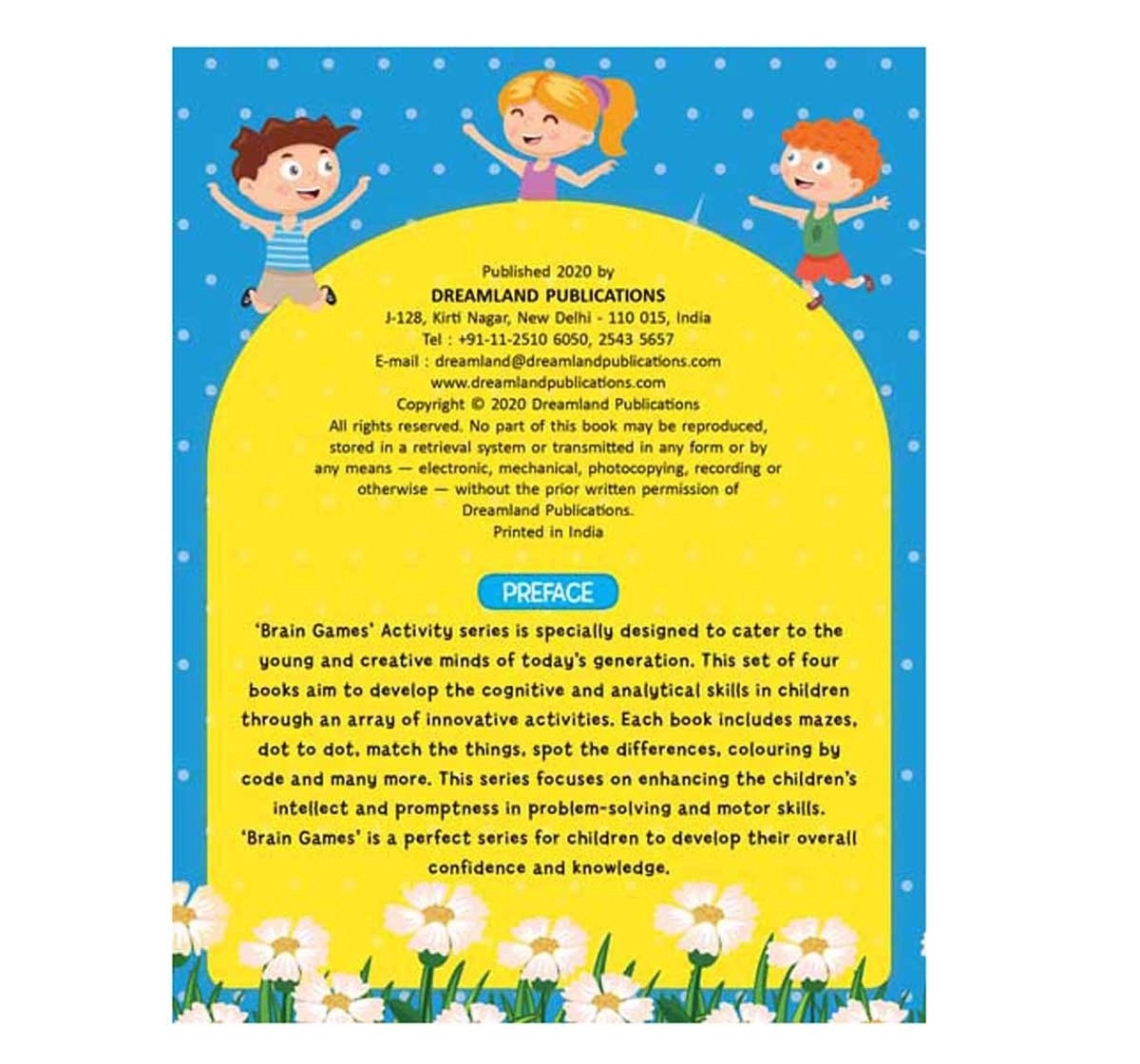Dreamland Paperback Brain Games Books for Kids 3Y+, Multicolour